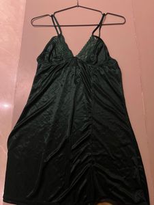 Satin Nightdress with Robe