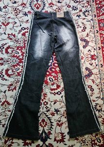Paranoia Flare dark wash Denim jeans