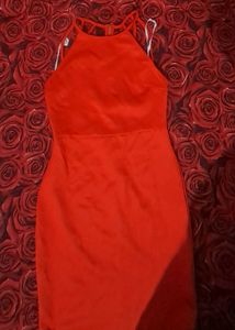 Vibrant Carol Halter Neck Bodycon Dress