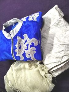 Heavy Long Kurta, Skirt, Dupatta Set
