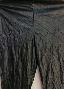 4307. Black Faux Leather Pants