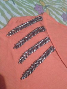 Stylish Orange V-Neck Top