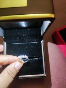 Sparkling Diamond Ring pure silver