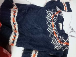 Patterned Knit Sweater