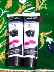 pack of 2 Charcoal Purifying Cleansing Black Peel