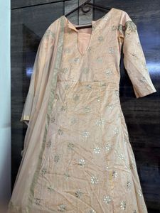 Peach festive gown