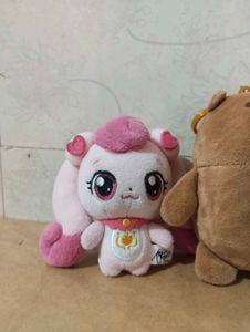 Cute Plush Toys - Pink Bunny &amp; Brown Bear