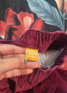 Toddler Corduroy Pants with Rose Detail