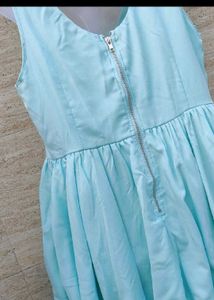 Light Blue Bubble Hem Mini Dress 38/40