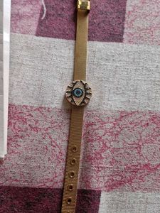 Rose Gold Evil Eye Watch Bracelet