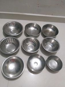 masala dabba,cup, bowl, spoon combo