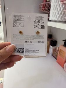 Unique Gold Textured Earrings