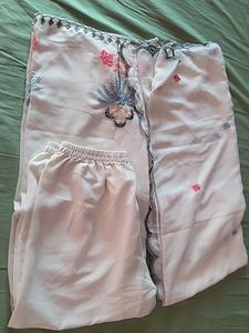 Embroidered White Kurta