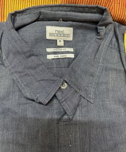 Next Men's Regular Fit Marl Yarn Shirt