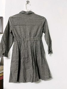 Zara Gingham Shirt Dress