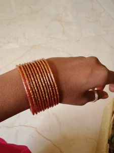 Green Glass Bangles Set