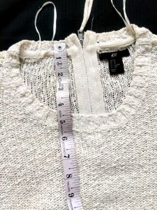 H&amp;M Branded Off-White Knit Sweater ✨