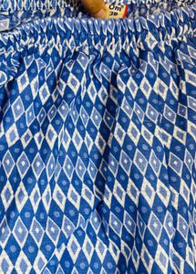 Blue Floral Embroidered Kurta