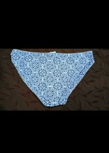 Blue &amp; White Patterned Briefs
