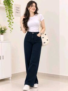 Dark Wash Wide Leg Jeans