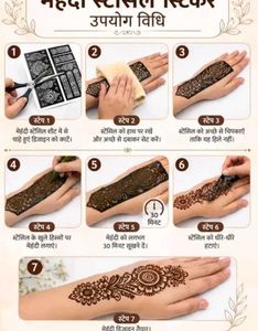 Elegant Henna Tattoo Stencils