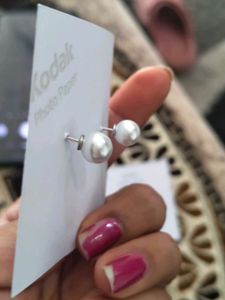 92.5 Elegant Diamond Stud Earrings peral lock