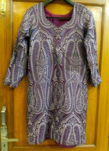 Purple Paisley Zari Sharara Suit