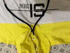 Colorblock Cropped Hoodie
