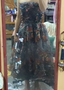 handmade original Floral Print Dress