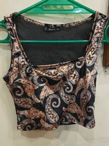 Cute Velvet Crop Top