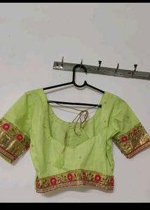 Beautiful Lime Green Lehenga with Red Dupatta