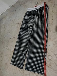 Chic Checkered Palazzo Pants