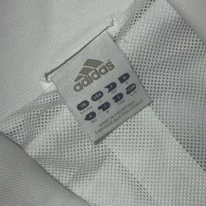 Adidas Track Jacket White Yellow Stripes