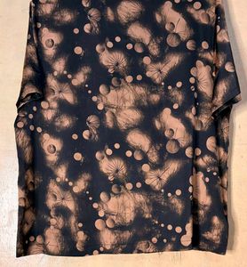 Unique Tie-Dye Button-Up Top