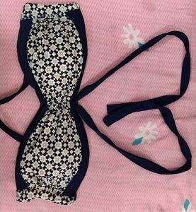 Boho Navy &amp; White Bikini