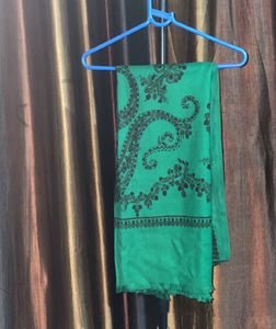 Emerald Green Paisley Shawl