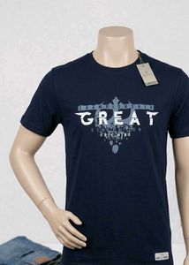 Men's Navy Graphic T-Shirt