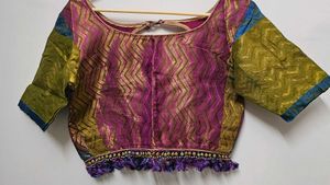 Beautiful Blue &amp; Gold Ethnic Skirt