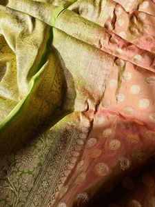 100% Pure Silk Khaddi Georgette Banarasi