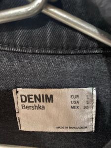 Black faded Denim Jacket