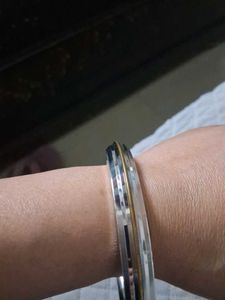 Stylish Gold &amp; Silver kada Set for men