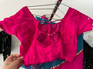 Pink &amp; Blue vintage lehnga