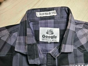 Boys Plaid Button-Up Shirt