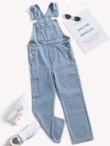 New Light Wash Denim Overalls