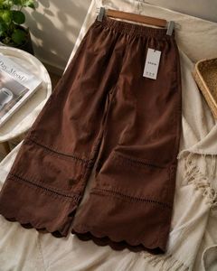 Stylish Brown Cropped Pants