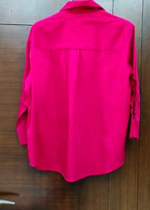 Vibrant Pink Co-ord Set with Eye Embellishment