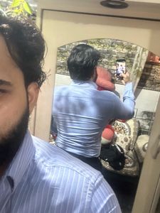 Men's Blue Striped Shirt