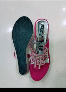 Diamond Work Velvet Wedges It's Totally New