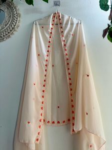 Elegant Peach Embroidered Kurta