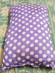 Purple Polka Dot Cushion Cover